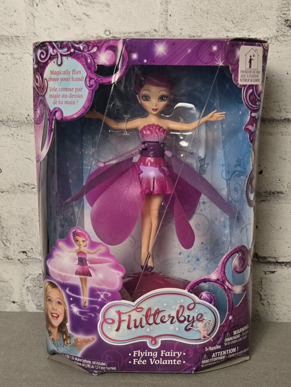 Flutterbye Flying Fairy Doll NIB Interactive Hover Fairy Spin Master